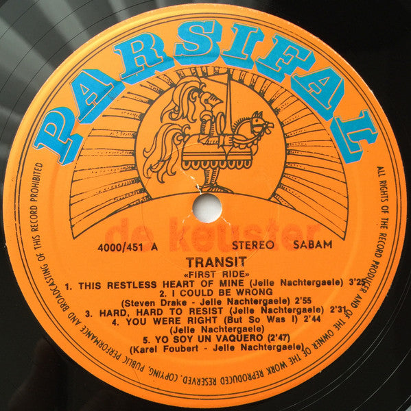 Transit (33) : First Ride (LP, Album)