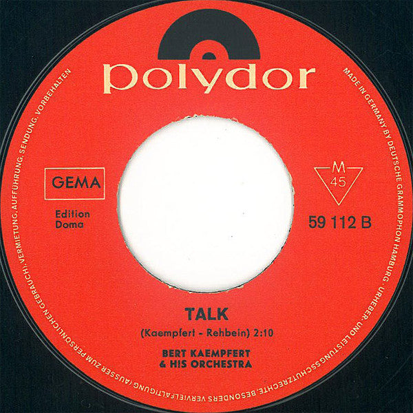 Bert Kaempfert & His Orchestra : Night Dream (7", Single, Mono)
