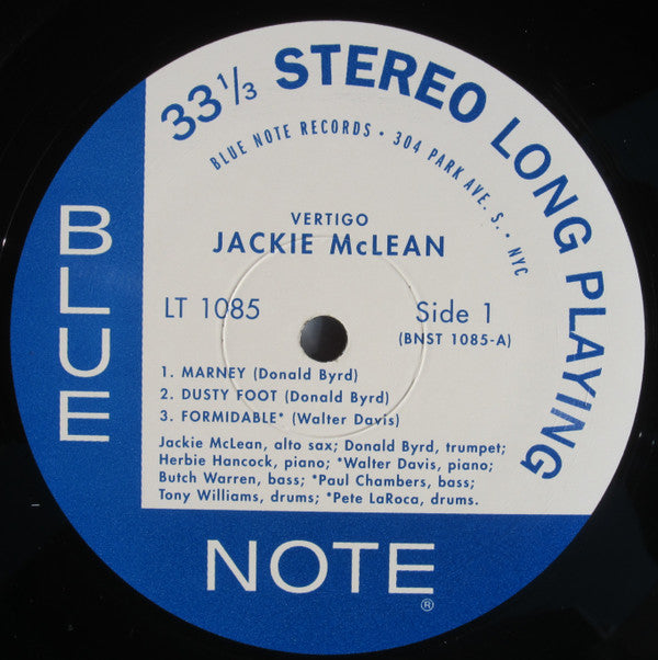 Jackie McLean : Vertigo (LP, Album, RE)