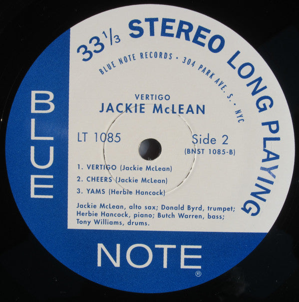 Jackie McLean : Vertigo (LP, Album, RE)