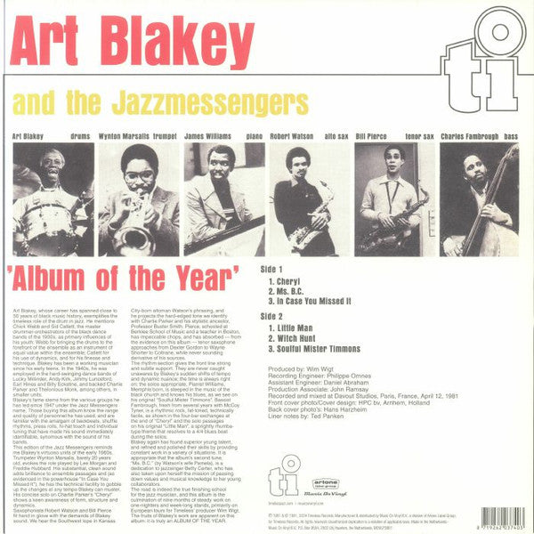 Art Blakey & The Jazz Messengers : Album Of The Year (LP, Album)