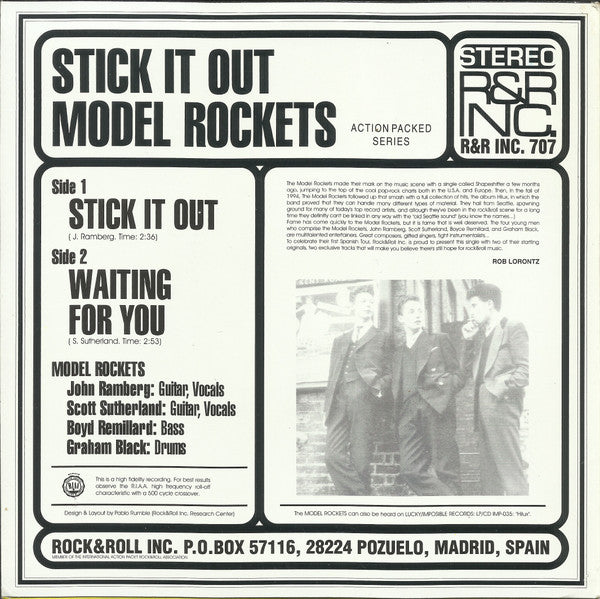 The Model Rockets : Stick It Out (7", Single)