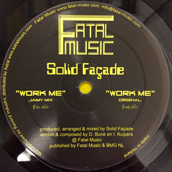 Solid Façade : Work Me (12")