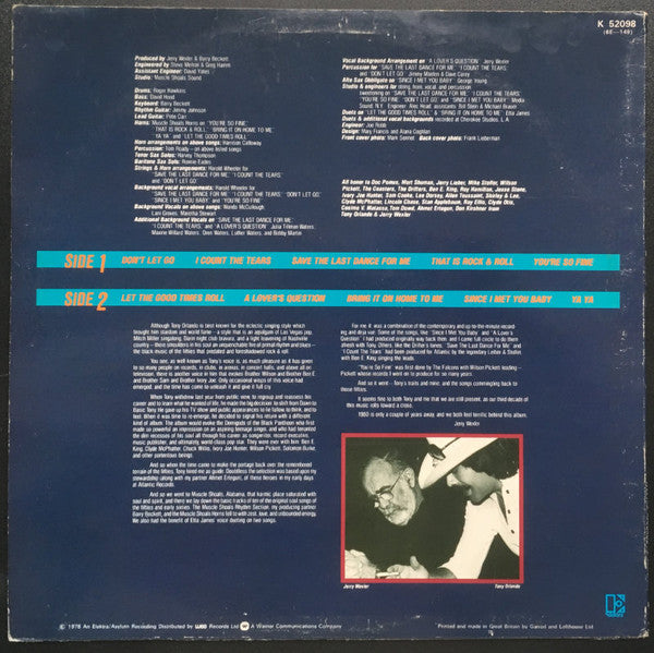Tony Orlando : Tony Orlando (LP)