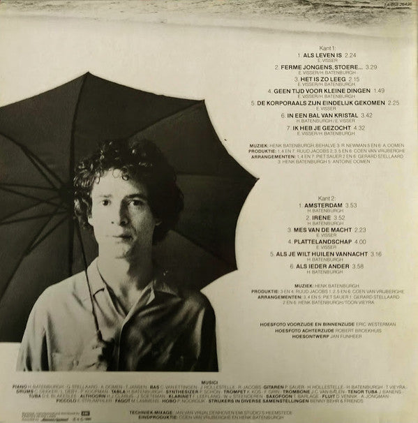 Henk Batenburgh : Als Ieder Ander (LP, Album)