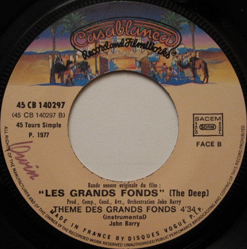 Donna Summer : Les Grands Fonds (The Deep) (7", Single)