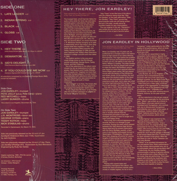 Jon Eardley : From Hollywood To New York (LP, Comp, Ltd, RM)