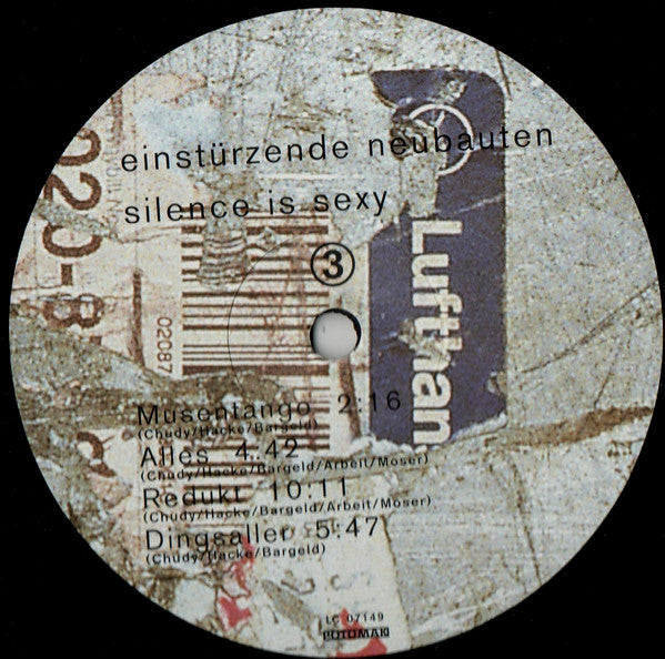 Einstürzende Neubauten : Silence Is Sexy (2xLP, Album, Ltd, RE)