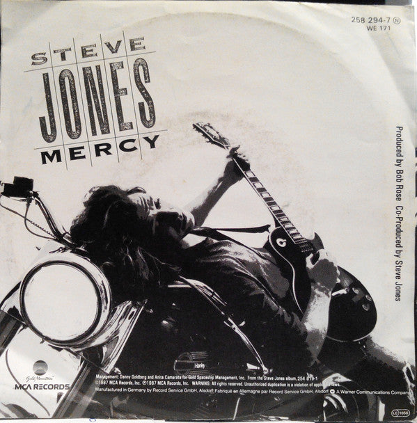 Steve Jones (2) : Mercy (7")