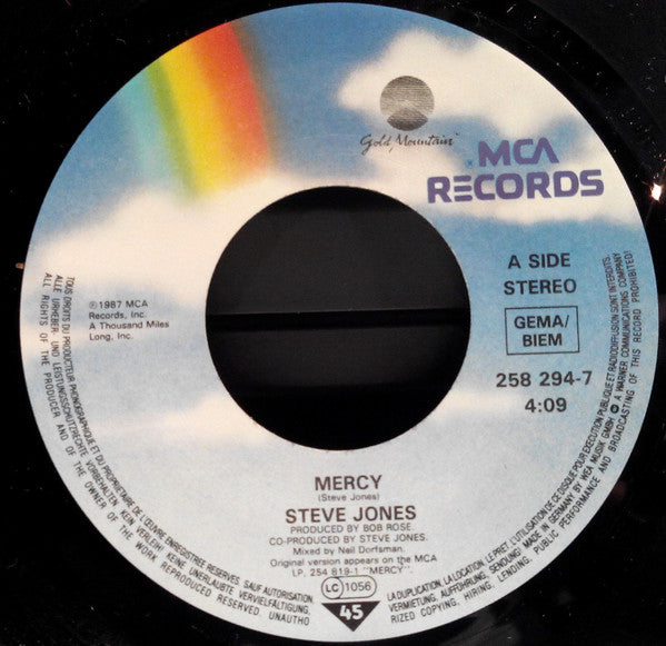 Steve Jones (2) : Mercy (7")