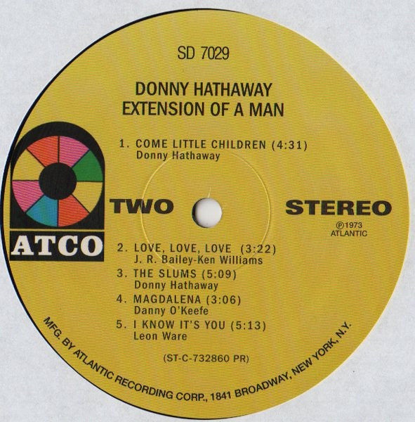 Donny Hathaway : Extension Of A Man (LP, Album, RE)