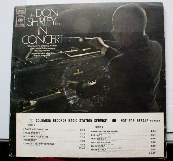 Don Shirley Trio : In Concert (LP)