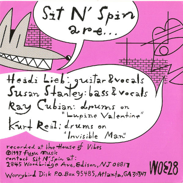 Sit N' Spin : Invisible Man/Lupine Valentine (7", Single, Cle)