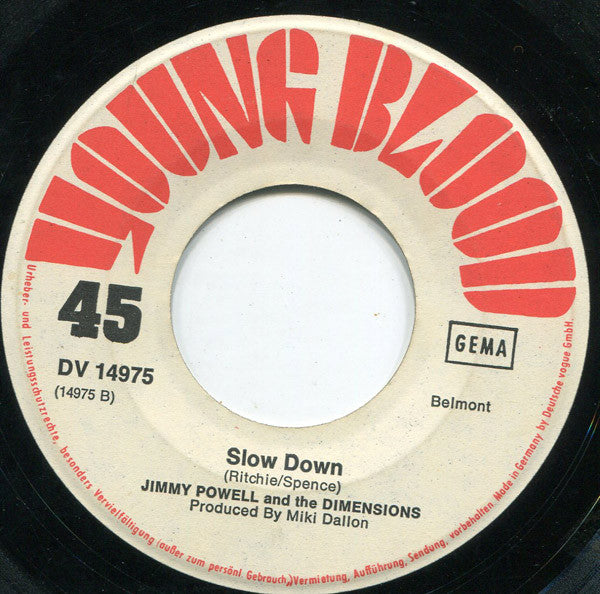 Jimmy Powell And The Dimensions* : Sugar Man (7", Single)
