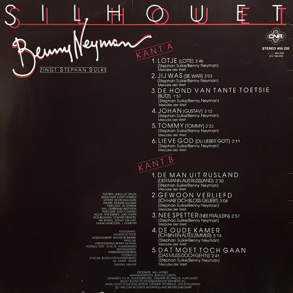 Benny Neyman : Silhouet (Benny Neyman Zingt Stephan Sulke) (LP)