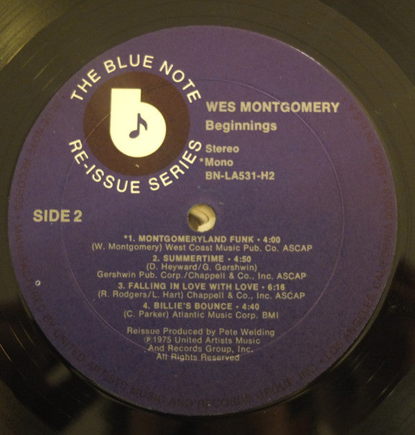 Wes Montgomery : Beginnings (2xLP, Comp)