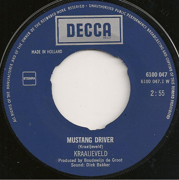 Kraaijeveld : Mustang Driver (7", Single)