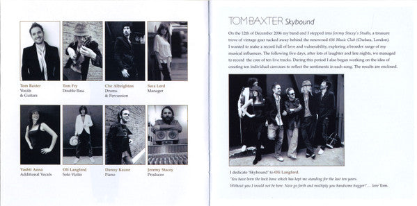 Tom Baxter : Skybound (CD, Album)