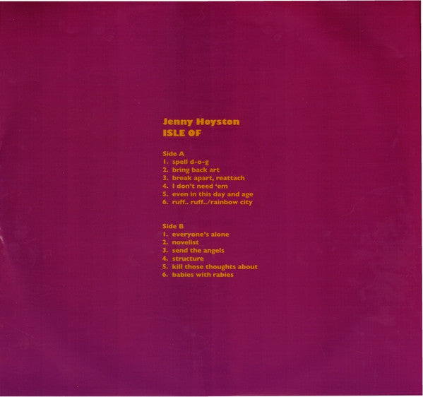 Jenny Hoyston : Isle Of (LP)