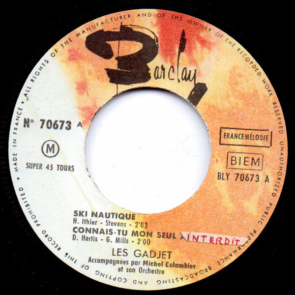 Les Gadjet : Ski Nautique (7", EP)