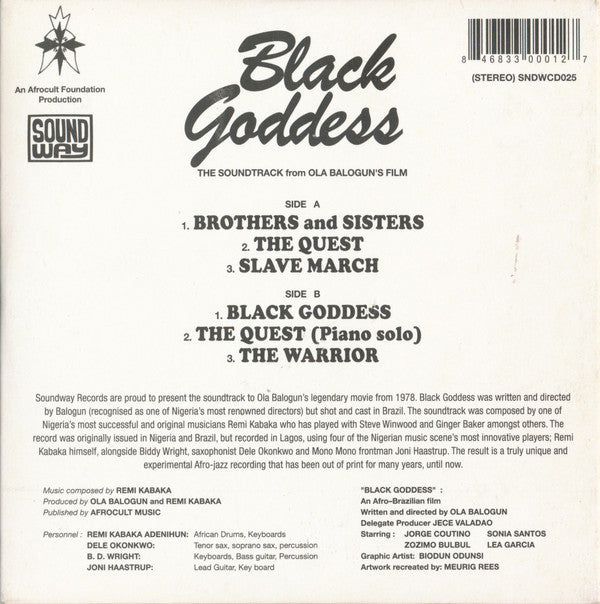 Afrocult Foundation : Black Goddess (CD, Album, RE)