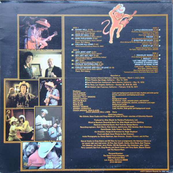 Elvin Bishop : Live! Raisin' Hell (2xLP, Album, Gat)