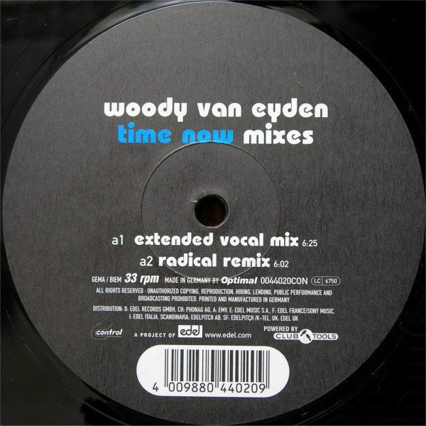 Woody van Eyden : Time Now (Mixes) (12")