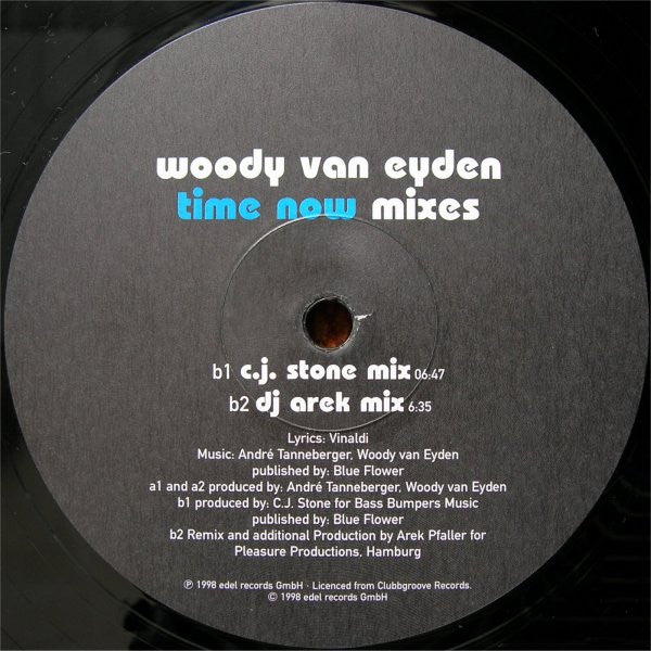 Woody van Eyden : Time Now (Mixes) (12")
