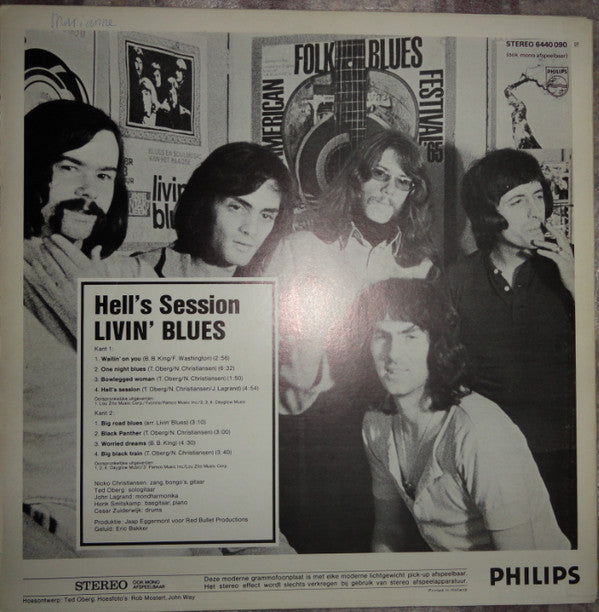 Livin' Blues : Hell's Session (LP, Album, RE)