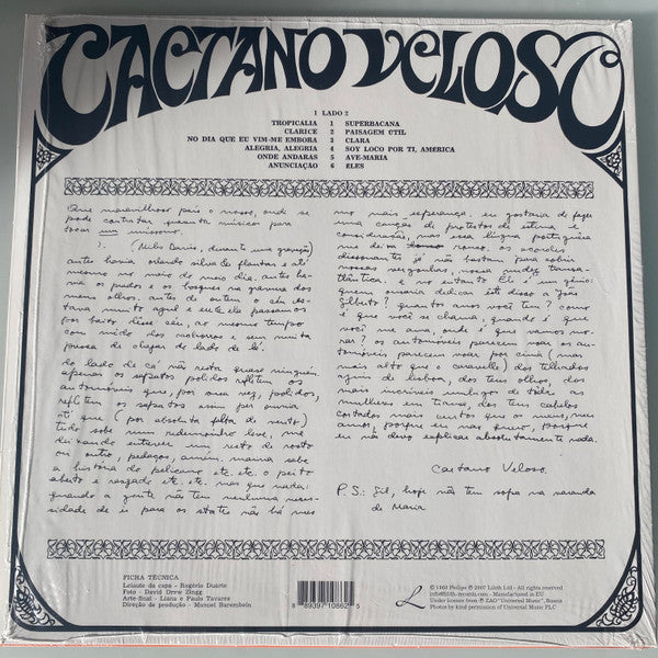 Caetano Veloso : Caetano Veloso  (LP, Ltd, RE, Opa)