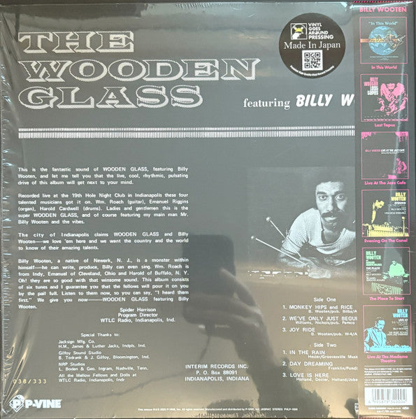 The Wooden Glass Featuring Billy Wooten : The Wooden Glass Recorded Live (LP, Album, Ltd, Num, RE, S/Edition, Pur)