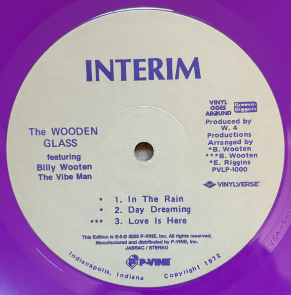The Wooden Glass Featuring Billy Wooten : The Wooden Glass Recorded Live (LP, Album, Ltd, Num, RE, S/Edition, Pur)