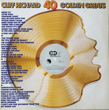 Cliff Richard : 40 Golden Greats (2xLP, Comp)