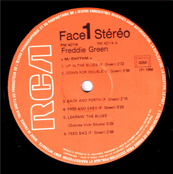 Freddie Green : Mr. Rhythm (LP, RE, Gat)