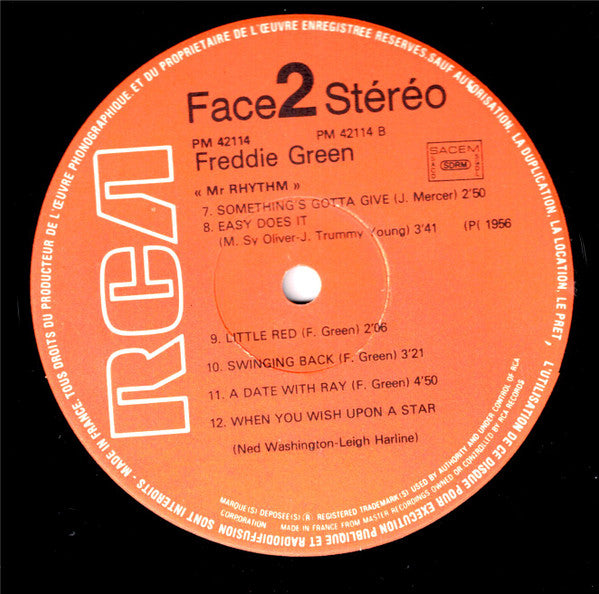 Freddie Green : Mr. Rhythm (LP, RE, Gat)