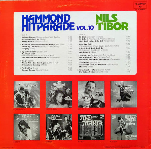 Nils Tibor : Hammond Hit Parade Vol. 10 (LP)