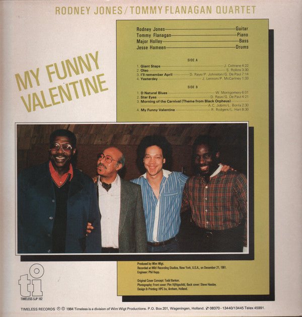 Rodney Jones/Tommy Flanagan Quartet : My Funny Valentine (LP, Album)