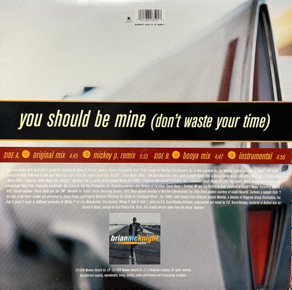 Brian McKnight Featuring Mase : You Should Be Mine (Don't Waste Your Time) (12", Single)
