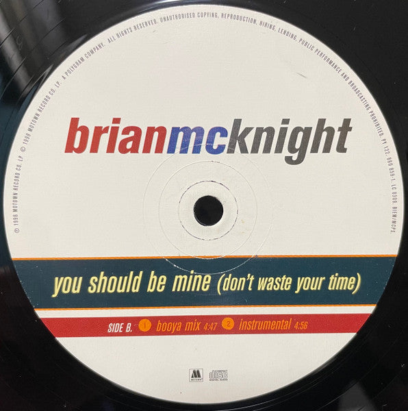 Brian McKnight Featuring Mase : You Should Be Mine (Don't Waste Your Time) (12", Single)