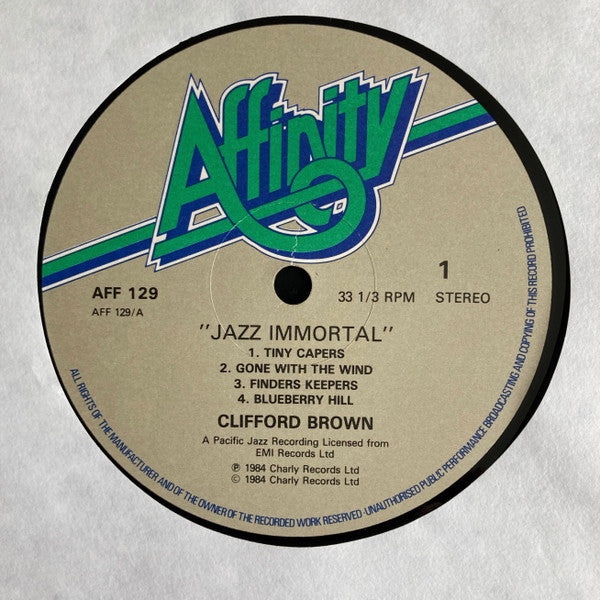 Clifford Brown Featuring Zoot Sims : Jazz Immortal (LP, Album, RE)