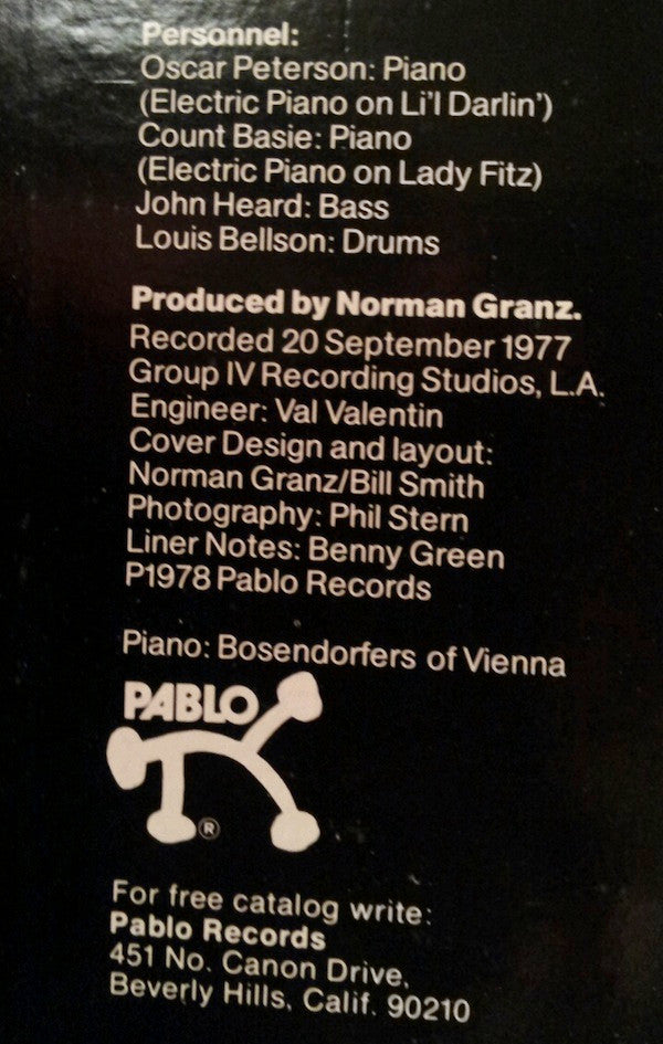 Oscar Peterson And Count Basie : Satch And Josh.....Again (LP, Album, Gat)