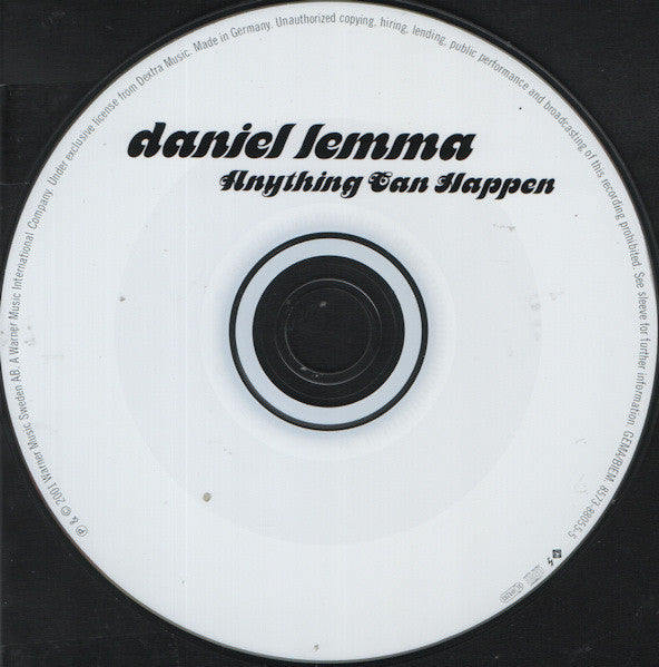Daniel Lemma : Anything Can Happen (CD, Single)
