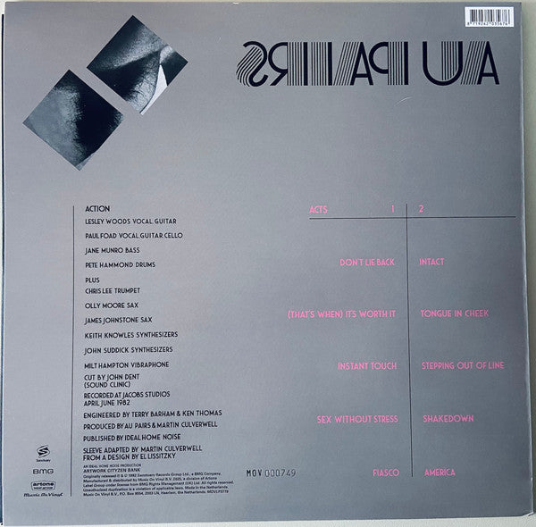 Au Pairs : Sense And Sensuality (LP, Album, RP)