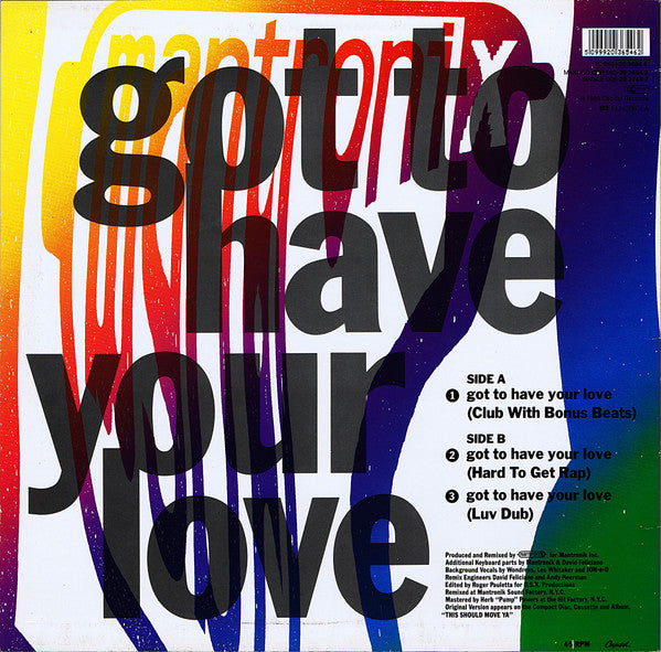 Mantronix Featuring Wondress* : Got To Have Your Love (12", Single)
