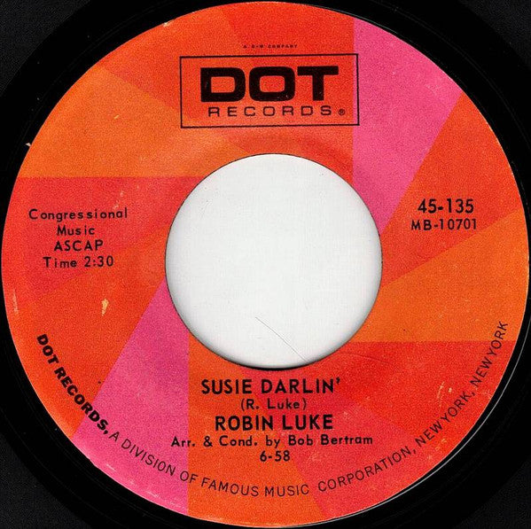 Robin Luke : Susie Darlin' (7")