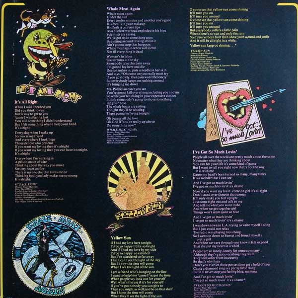 Jim Capaldi : Whale Meat Again (LP, Album)