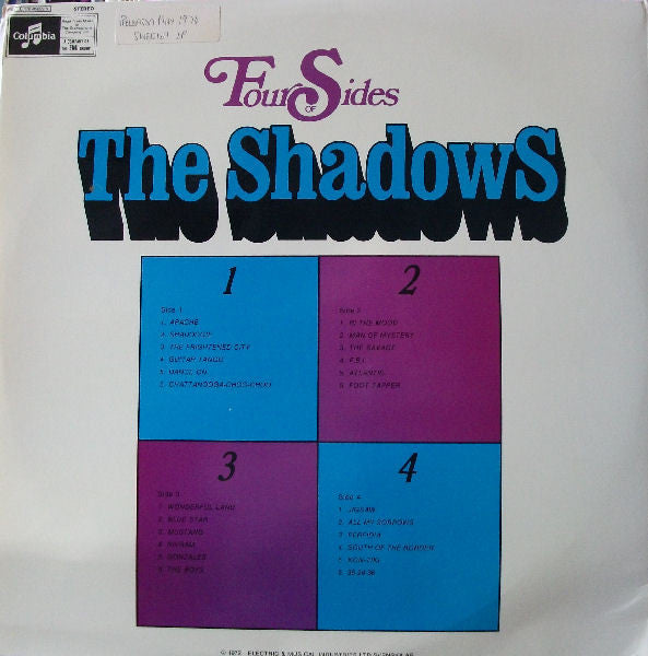 The Shadows : Four Sides Of The Shadows (2xLP, Comp, Gat)