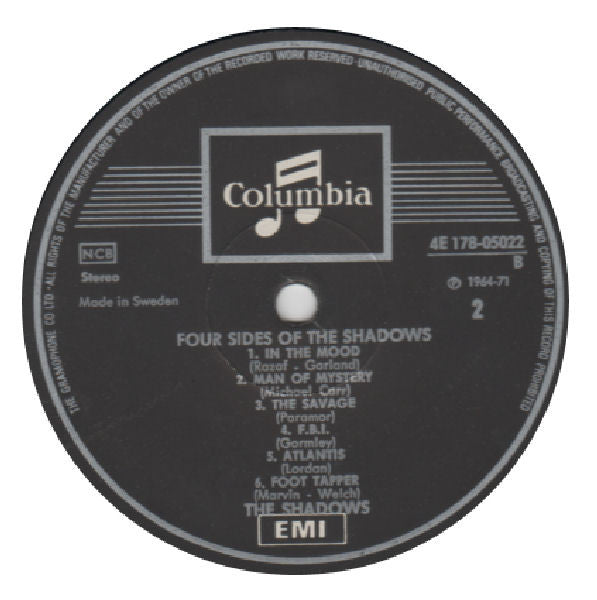 The Shadows : Four Sides Of The Shadows (2xLP, Comp, Gat)