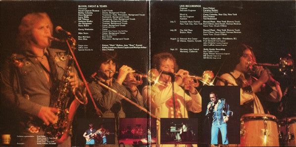 Blood, Sweat And Tears Featuring David Clayton-Thomas : In Concert (2xLP, Album)