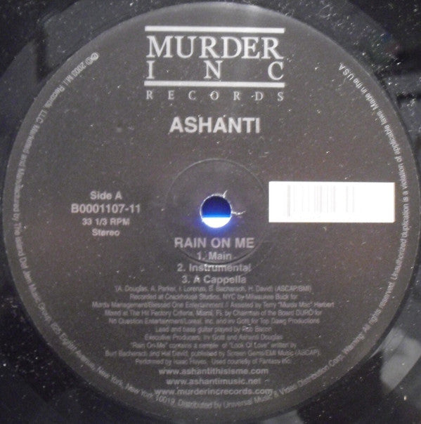 Ashanti : Rain On Me (12")